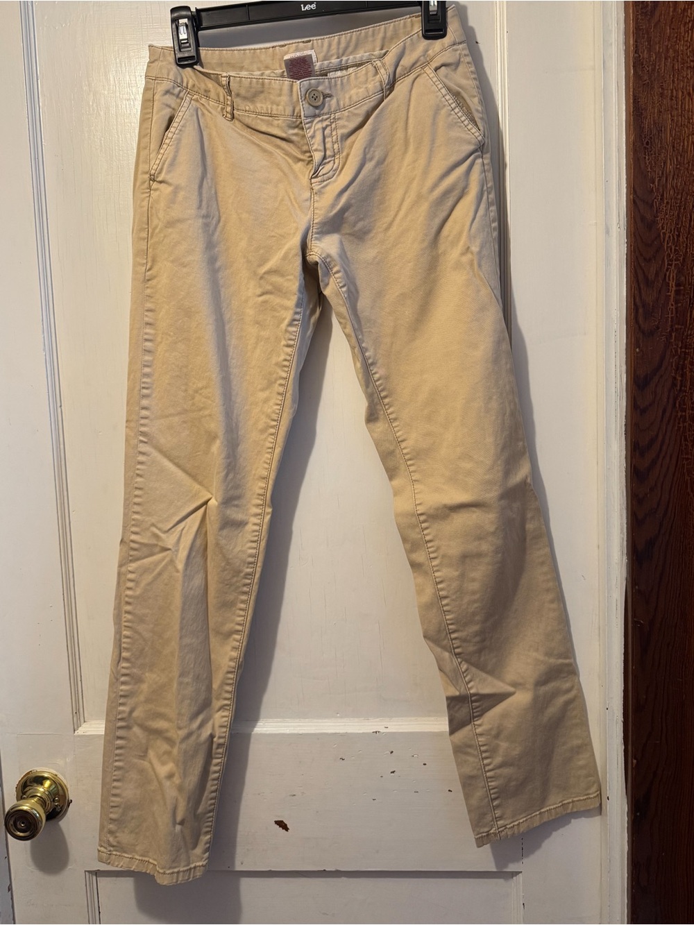 Mossimo Supply Co. Women's Khaki Straight Chinos - Light Tan